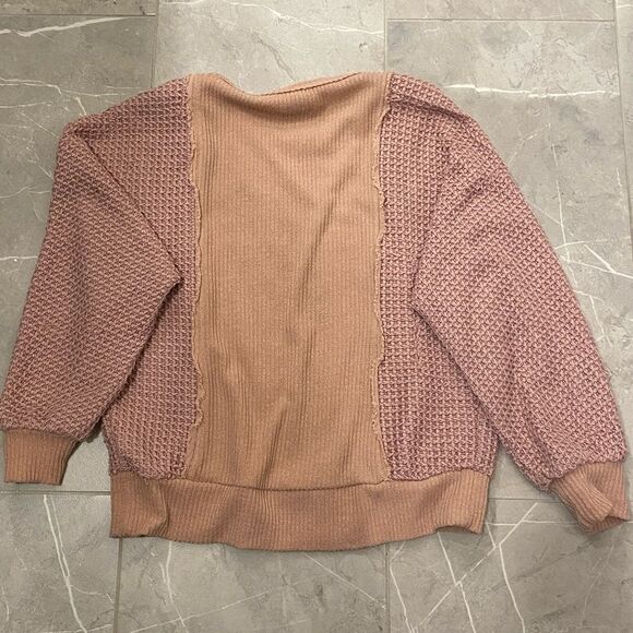 Pink Knox Rose Floral Knit Sweater - Picture 2 of 3